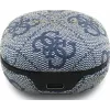 GUESS 4G Classic Metal Logo True Wireless Bluetooth ausinės su ENC ir įkrovimo dėklu, mėlynos