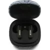 GUESS 4G Classic Metal Logo True Wireless Bluetooth ausinės su ENC ir įkrovimo dėklu, mėlynos
