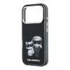 Karl Lagerfeld IML Karl & Choupette Bodies Sketch Print apsauginis dėklas su MagSafe, skirtas iPhone 18 Pro / 17 Pro - juodas