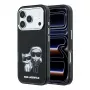 Karl Lagerfeld IML Karl & Choupette Bodies Sketch Print apsauginis dėklas su MagSafe, skirtas iPhone 18 Pro / 17 Pro - juodas
