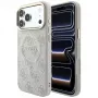 GUESS Embossed 4G Classic MagSafe dėklas, skirtas iPhone 17 Pro Max / 18 Pro Max – rožinis