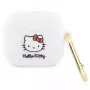 Hello Kitty HKA33DKHSH AirPods 3 dangtelis baltas silikoninis 3D Kitty galva
