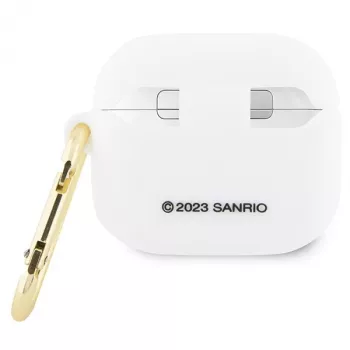 Hello Kitty HKA33DKHSH AirPods 3 dangtelis baltas silikoninis 3D Kitty galva
