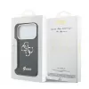 GUESS IML 4G Script Metal dėklas, skirtas iPhone 18 Pro Max / 17 Pro Max - juodas