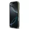 GUESS IML 4G Script Metal dėklas, skirtas iPhone 18 Pro Max / 17 Pro Max - juodas