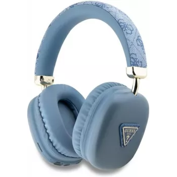GUESS 4G Triangle Logo belaidės ausinės per ausį Bluetooth 5.3 mėlynos