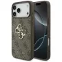 GUESS 4G Big Logo galinis dangtelis, skirtas Apple iPhone 17 Pro / 18 Pro - rudas