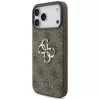 GUESS 4G Big Logo galinis dangtelis, skirtas Apple iPhone 17 Pro / 18 Pro - rudas