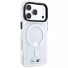BMW M IML blizgaus metalo logotipo ir apdailos MagSafe dėklas, skirtas iPhone 18 Pro / 17 Pro - permatomas