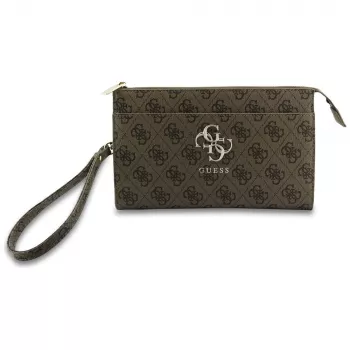 Guess Phone Pouch 4G Big Logo - rudas kryžminis krepšys su kortelių kišenėmis