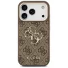 GUESS 4G Big Logo Classic telefono dėklas, skirtas iPhone 17 Pro Max / 18 Pro Max - rudas ir auksinis