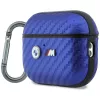 BMW M Carbon Metal Logo dėklas, skirtas AirPods Pro 3, šviesiai mėlynas