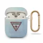 GUESS GUACA2TPUMCGC02 AirPods 1/2 dėklas mėlynas Tie & Dye kolekcija