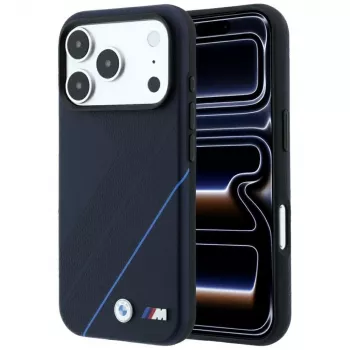 BMW M Tire Track Blue Line MagSafe dėklas, skirtas iPhone 18 Pro Max / 17 Pro Max – tamsiai mėlynas