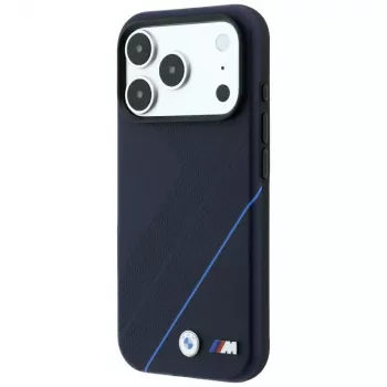 BMW M Tire Track Blue Line MagSafe dėklas, skirtas iPhone 18 Pro Max / 17 Pro Max – tamsiai mėlynas