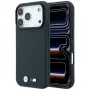 BMW M Quadrille Kevlar Metal Logo MagSafe dėklas, skirtas iPhone 18 Pro / 17 Pro – tamsiai mėlynas