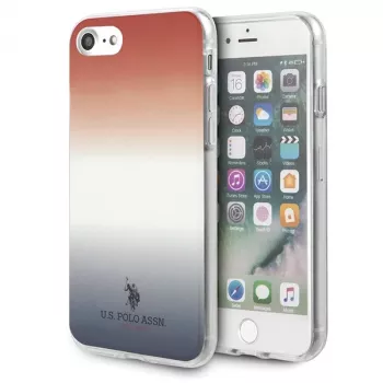 U.S. POLO ASSN. Gradient Pattern dėklas, skirtas iPhone 7/8/SE (2020/2022) - raudonas ir mėlynas