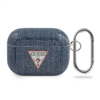GUESS AirPods Pro dėklas tamsiai mėlynas, Jeans kolekcija