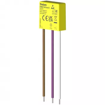 THEBEN THE DIMAX 540 plus B Universalus įleidžiamas reguliatorius kaitrinėms, halogeninėms ir LED lempoms, 400 W, mygtuko valdymas, baltas