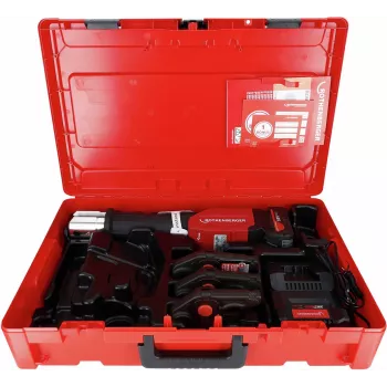 Rothenberger ROMAX 4000 Basic Set belaidis presavimo įrankis su AMPShare baterija, įkrovikliu ir TH 16 žnyplėmis