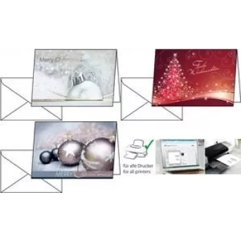 SIGEL DS024 A6 formato vizitinių kortelių popierius 220 g/m² baltas 25 lapų