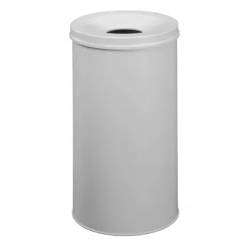 DURABLE 3307-10 Apvalus plieninis šiukšlių konteineris 60 L pilkas TÜV/GS