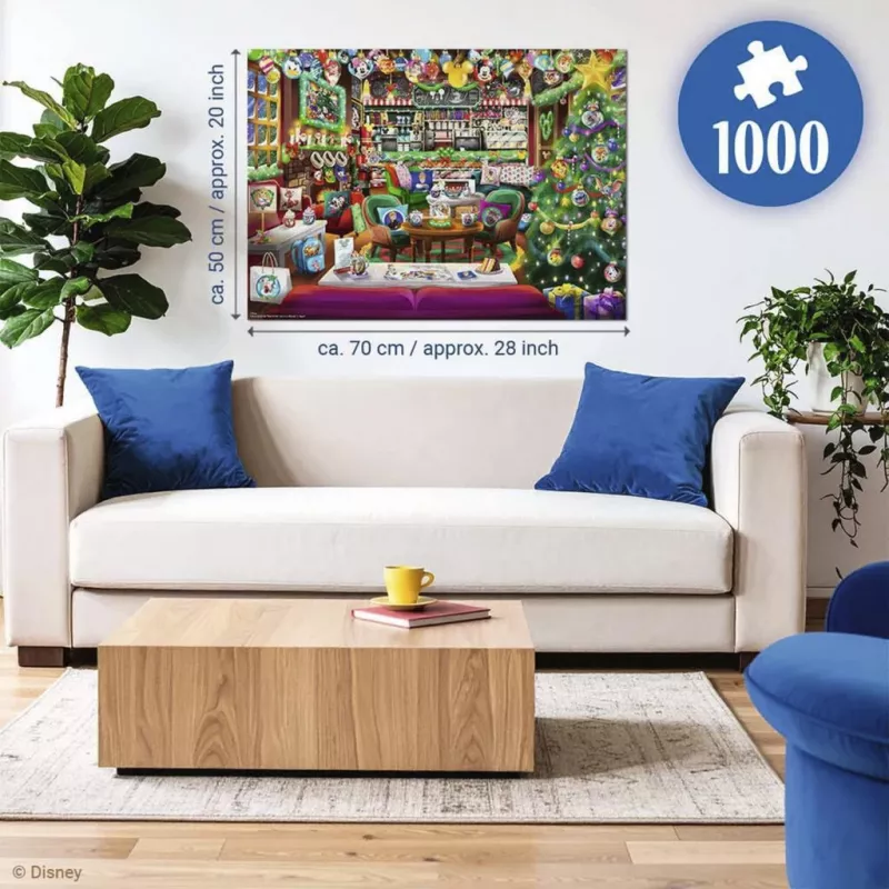 Ravensburger dėlionė Disney Christmas Cafe (1000 dalių)