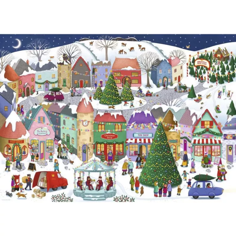 Ravensburger dėlionė Enchanted Christmas Town (1000 dalių)