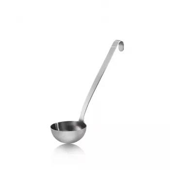 GEFU Baseline kaušas 9 cm, juoda nailono galvutė, ergonomiška PP rankena, atsparus karščiui iki 270°C, tinka plauti indaplovėje