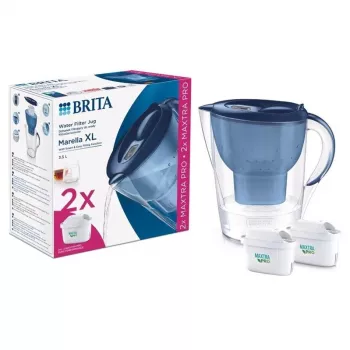 BRITA MARELLA XL filtravimo ąsotis su 2 MAXTRA+ filtrais, 3,5 l talpos, baltas