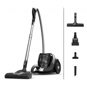 Rowenta Green Force Cyclonic Effitech+ RO7C66 dulkių siurblys be maišelio, Effitech 500 W variklis, 2,5 l dulkių talpykla, 66 dB(A), HEPA lygio filtravimas, pagaminta Prancūzijoje