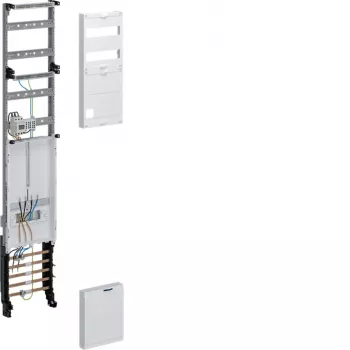 Hager Universal Meter Panel Field ZH53X9ST, 1 matavimo pozicija, 3 skirstymo eilės, 1350mm, su išvedžiotais laidais, 5 polių šyna, 63A, regioninis patvirtinimas NRW/SH/MV/N-Sachsen