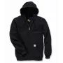 Carhartt vyriškas vidutinio svorio gobtuvuotas užtrauktuku megztinis juodas 463835