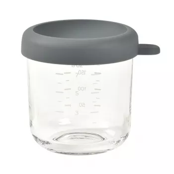 BEABA stiklinis indas su hermetišku dangteliu 250 ml Mineral