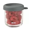 BEABA stiklinis indas su hermetišku dangteliu 250 ml Mineral