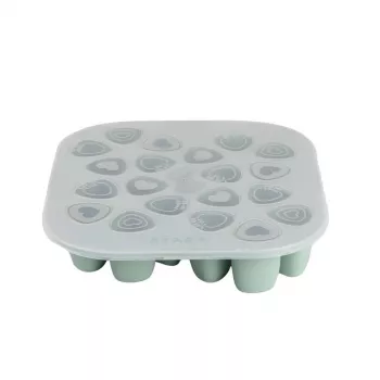 Beaba Multiportions užšaldymo padėklas 20 x 35 ml silikoninis, šalavijų žalia