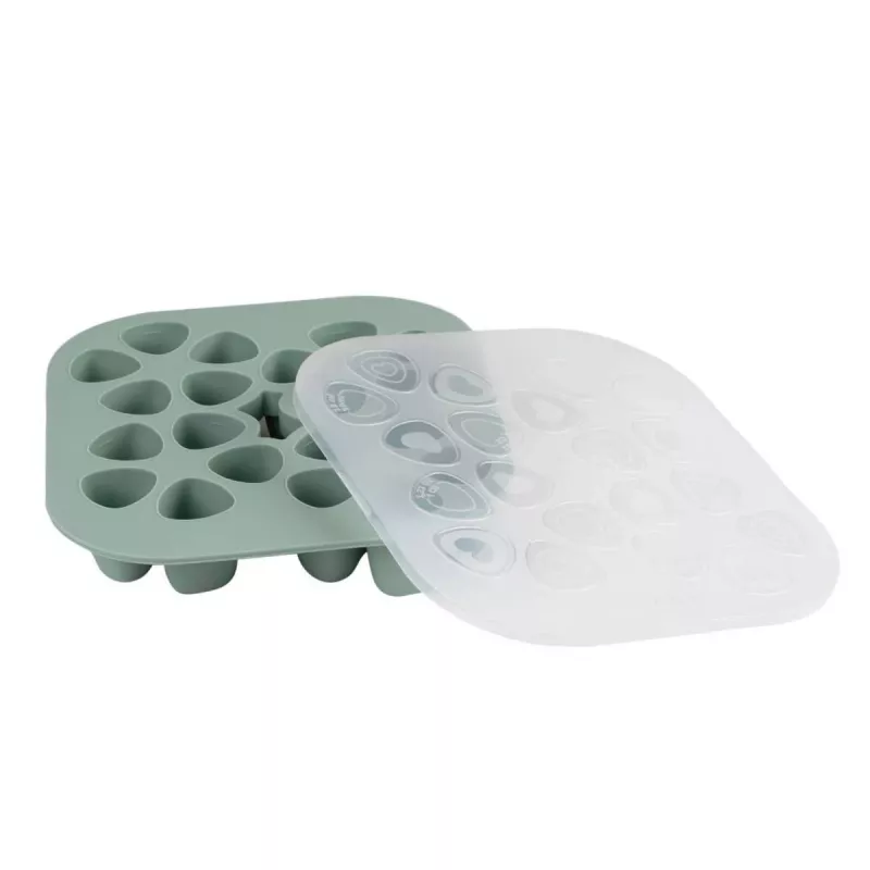 Beaba Multiportions užšaldymo padėklas 20 x 35 ml silikoninis, šalavijų žalia