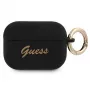 GUESS GUAPSSSK AirPods Pro dėklas juodos spalvos silikoninis Vintage Script