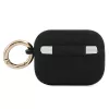 GUESS GUAPSSSK AirPods Pro dėklas juodos spalvos silikoninis Vintage Script