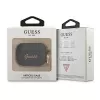 GUESS GUAPSSSK AirPods Pro dėklas juodos spalvos silikoninis Vintage Script