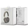 GUESS GUE003639 Gcube Metalinis Script logotipas On-Ear Bluetooth ausinės, rudos