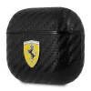 Ferrari FESA3CABK AirPods 3 dėklas On Track PU anglies juodos spalvos