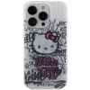 Hello Kitty HKHCP14XHDGPHT iPhone 14 Pro Max 6,7 colio baltas kietas dėklas IML Kitty On Bricks Graffiti
