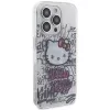 Hello Kitty HKHCP14XHDGPHT iPhone 14 Pro Max 6,7 colio baltas kietas dėklas IML Kitty On Bricks Graffiti