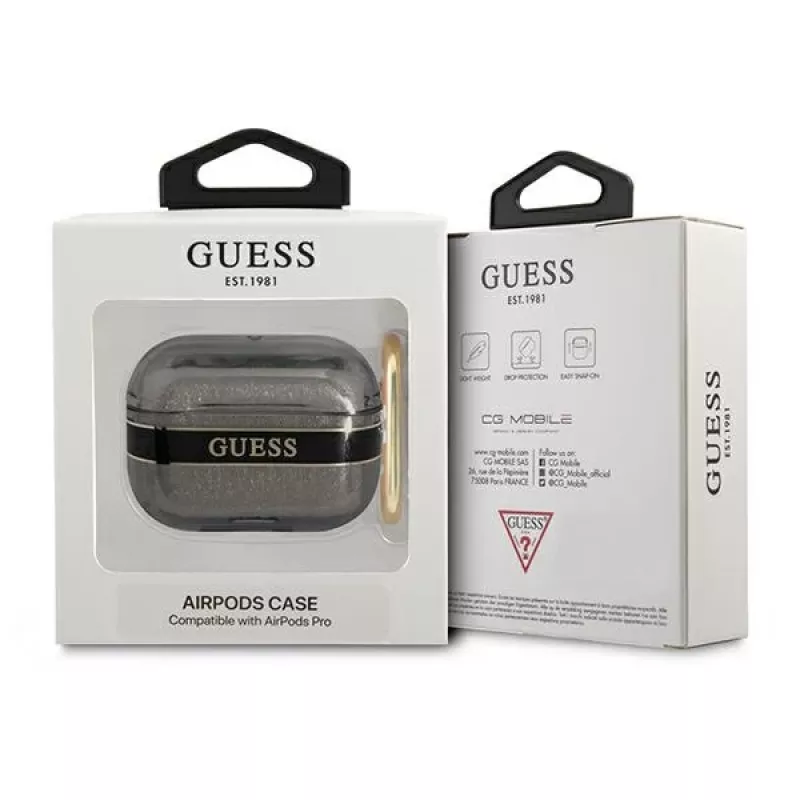 GUESS Strap Collection AirPods Pro dėklas – juodas