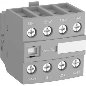 ABB CA4-40E pagalbinis kontaktų blokas, 4 NO, priekinis montavimas, varžtų gnybtai