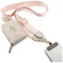 GUESS 4G Metal Logo Universal Crossbody Phone Strap Small Purse - rožinė