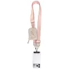 GUESS 4G Metal Logo Universal Crossbody Phone Strap Small Purse - rožinė