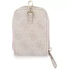 GUESS 4G Metal Logo Universal Crossbody Phone Strap Small Purse - rožinė