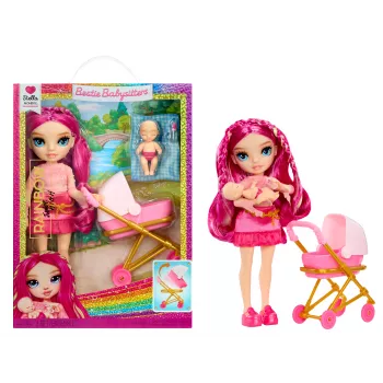 MGA Rainbow High Jr High Babysitters mados lėlė - Stella Monroe, 9 colių pilnai artikuliuota kolekcinė lėlė su auklėjimo aksesuarais